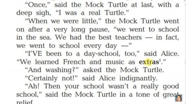 Alice's adventures in Wonderland. Chapter 9. Audio. Разбор.