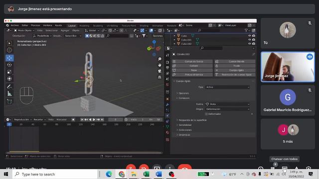 Sesión en Vivo 2 - Movimiento de elementos en #Blender смотреть онлайн