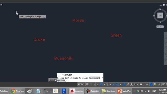 How to align text objects with new tool TEXTALIGN with AutoCAD 2015 смотреть онлайн