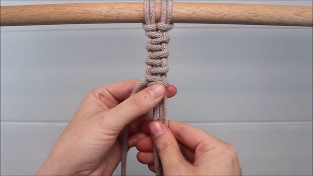 Half Hitch "Cobblestone Pattern" | EASY Macrame Tutorial смотреть онлайн