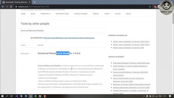 Universal Watermark Disabler -  Remove all kinds of Watermark in Windows 10 - WinAero