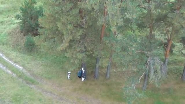 Вид на Богородичную сосновую аллею и Царский скит с высоты птичьего полёта. Паломничество в Дивеево смотреть онлайн