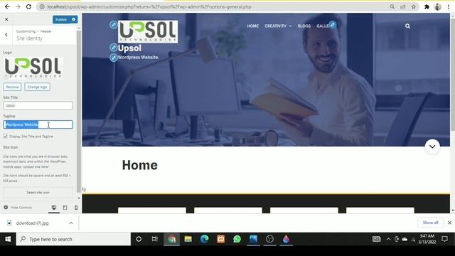 Lec13 |How to change logo Title & Tagline in WordPress смотреть онлайн