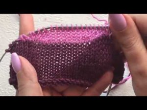 Немецкий способ вязания укороченных рядов спицами