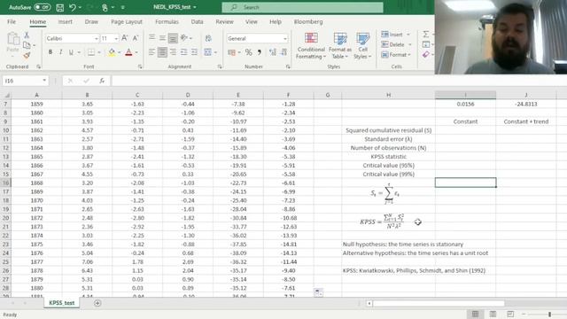 KPSS test explained: Time series stationarity (Excel) смотреть онлайн