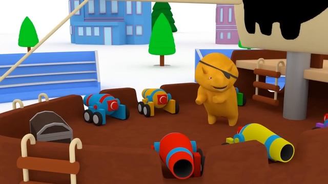 Learn colors playing Basket-ball with Dino the Dinosaur ? Educational cartoon for children смотреть онлайн