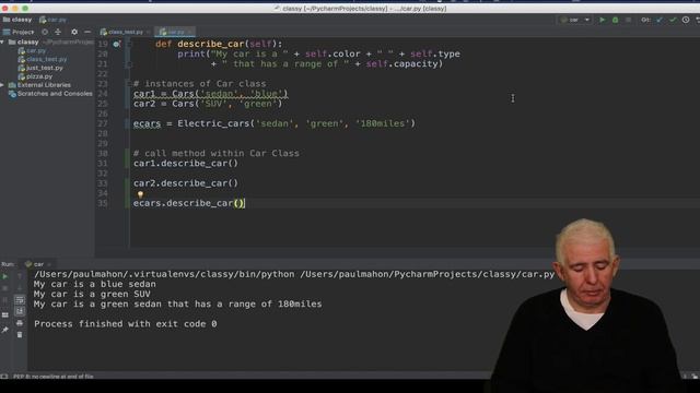 Python Programming - Part II - Python Classes (Code templates for creating objects) - Paul Mahon смотреть онлайн