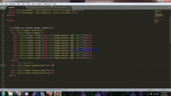 swiper slider slide number counting effects