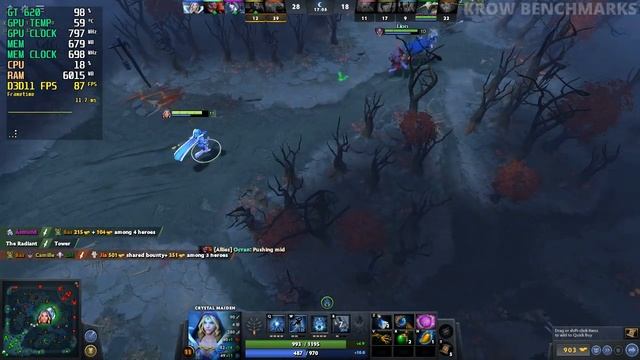 Dota 2 | GT 620 1GB OC | 720p, Custom Settings смотреть онлайн