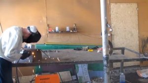 Мангал из газового баллона с поддувалом