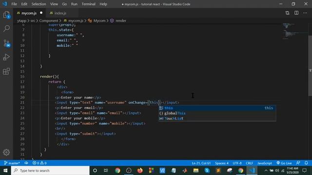 React bangla tutorial part-12(Form Submit) смотреть онлайн