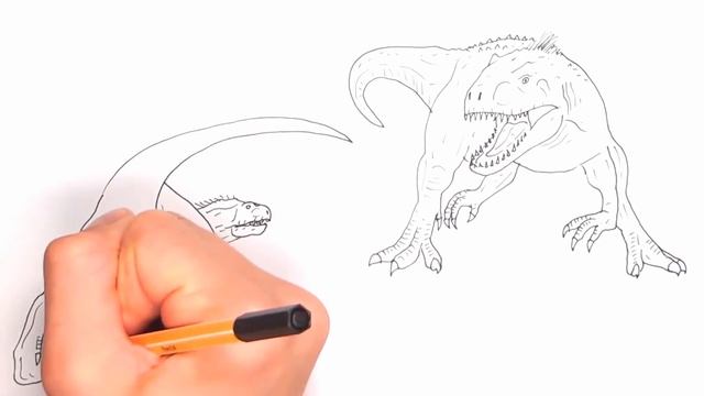 How to Draw Indominus Rex VS Indoraptor From Jurassic World - Dinosaurs Battle Color Pages смотреть онлайн