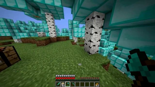 ЧТО БЫЛО БЫ, ЕСЛИ БЫ В МАЙНКРАФТЕ БЫЛИ ТОЛЬКО АЛМАЗЫ? АЛМАЗНЫЙ МИР Minecraft №1 смотреть онлайн