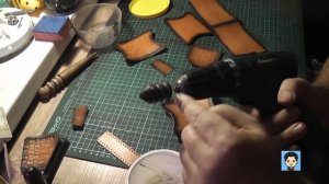 Обработка края кожи сликером