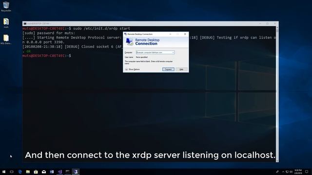 Installazione di xfce4 su Kali Linux su WSL, in Windows 10 смотреть онлайн