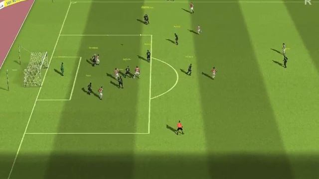 FIFA MANAGER 10 - Direct free kick results in nice header goal смотреть онлайн