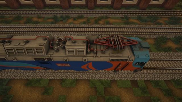 ? Электровоз ЭП20 в Майнкрафт Immersive Railroading (тексельный стиль) смотреть онлайн