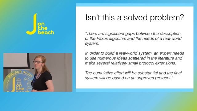 Distributed Consensus Making Impossible Possible - Heidi Howard - JOTB16 смотреть онлайн