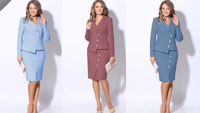 Подборка актуальных деловых костюмов (до 58 размера!) смотреть онлайн