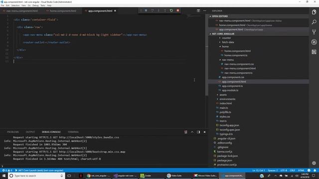 Angular 5 and dotnet core spa template update to bootstrap 4.1 plus dashboard theme смотреть онлайн