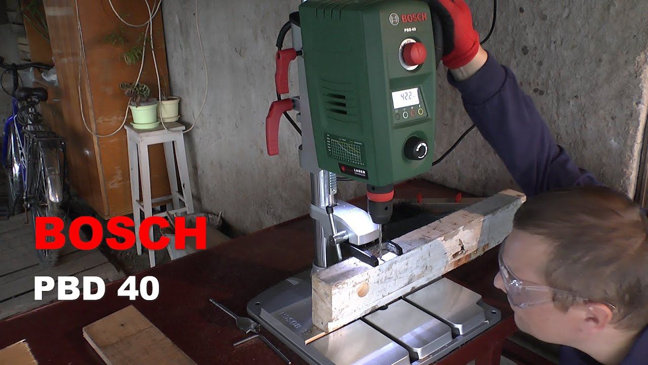 PRO настольный сверлильный станок BOSCH PBD 40 смотреть онлайн