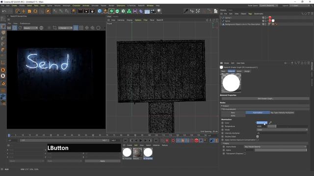 Cinema4D: Redshift Neon Text