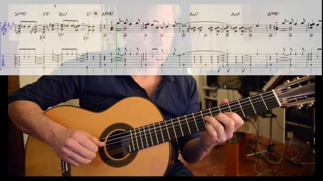TRISTE (Jobim) - Solo Guitar by David Plate смотреть онлайн