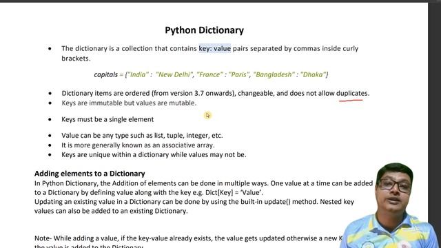 Dictionary | Python | Part-12 | Bengali Tutorial смотреть онлайн