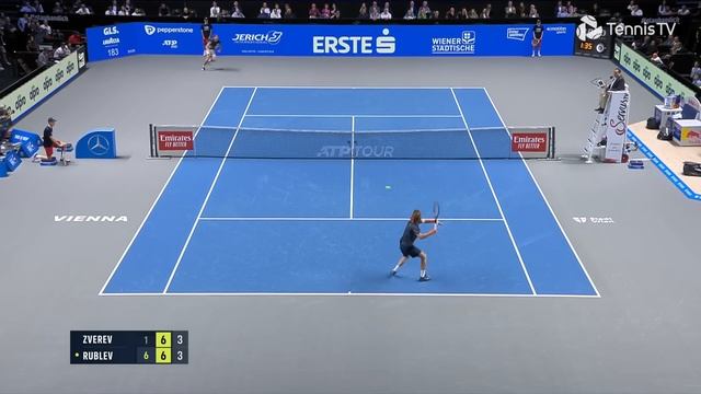 Alexander Zverev Vs Andrey Rublev Highlights | Vienna 2023