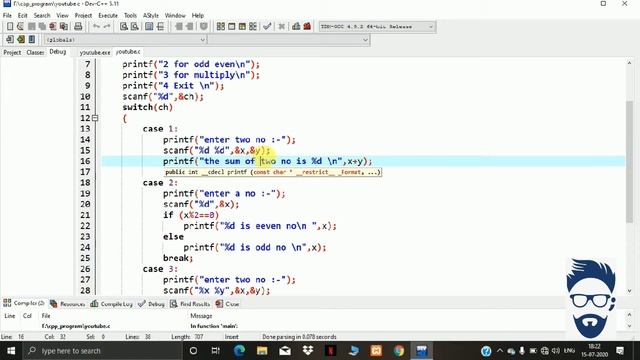 Switch Case In C Language Part :- 2 | c language Tutorial смотреть онлайн
