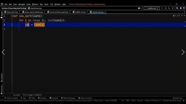 "How to Implement Insertion Sort Algorithm in Python and Improve Execution Time" смотреть онлайн