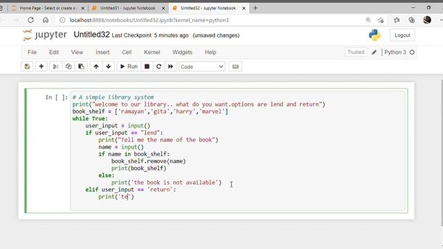 Simple Library System in Python смотреть онлайн