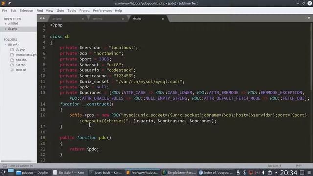 114 - PHP PDO: Clase de Conexión PDO [PHP 7 - Español] смотреть онлайн