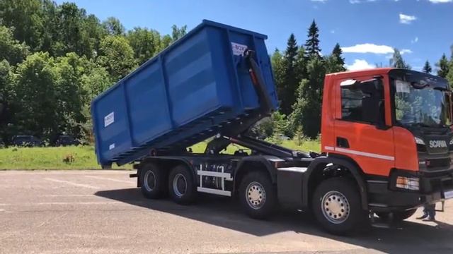 Скания Сервис: Мультилифт Scania нового поколения P 440 B 8x4 HZ. смотреть онлайн
