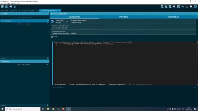GDevelop5 change mouse cursor with javascript - Tutorial смотреть онлайн