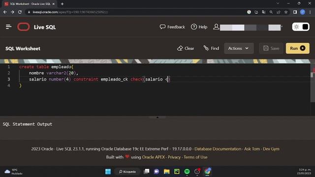 | 8. DDL : Como implementar la restricción/constraint CHECK Oracle SQL | смотреть онлайн
