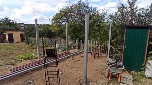 делаю навес 4х6 своими руками.