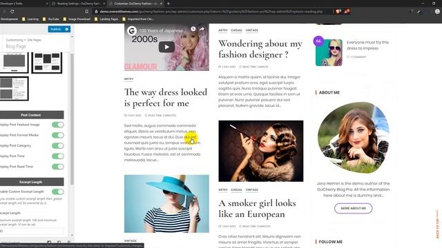 How To Edit And Customize Blog Page - Section: Gucherry WordPress Blog Theme смотреть онлайн