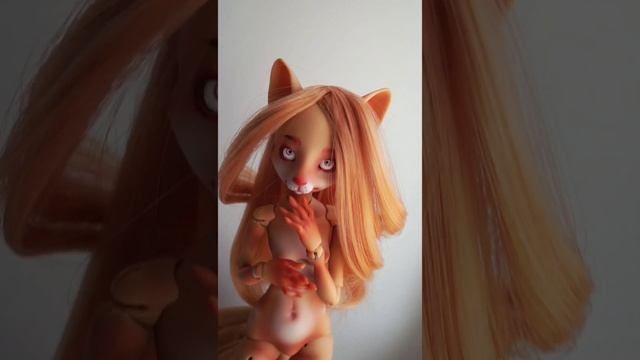 Рыжая лисица кицунэ 9-хвостая кукла / red fox kitsune 9-tail bjd doll смотреть онлайн