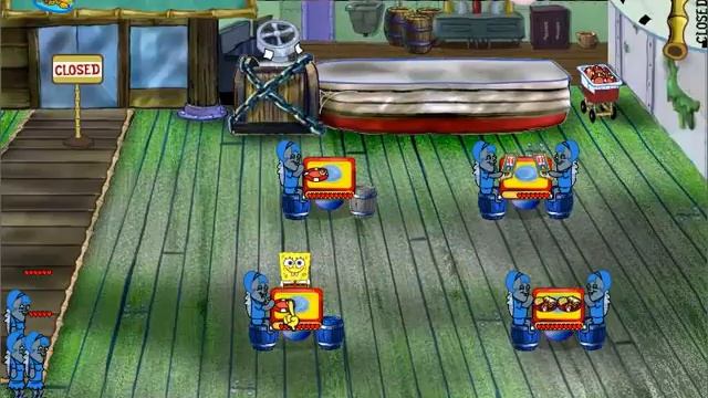 spongebob squarepants diner dash gameplay смотреть онлайн