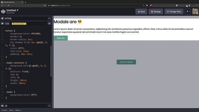 Create a Modal (Popup) with HTML/CSS and JavaScript смотреть онлайн