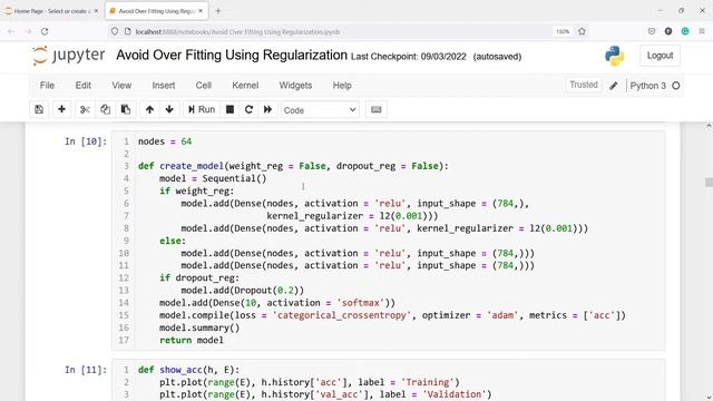 Avoid Overfitting Using Regularization in TensorFlow | Python | TensorFlow смотреть онлайн
