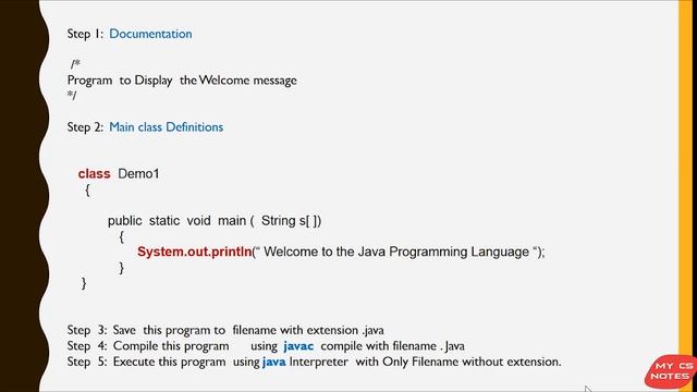 HOW TO WRITE COMPILE & EXECUTE JAVA PROGRAM смотреть онлайн