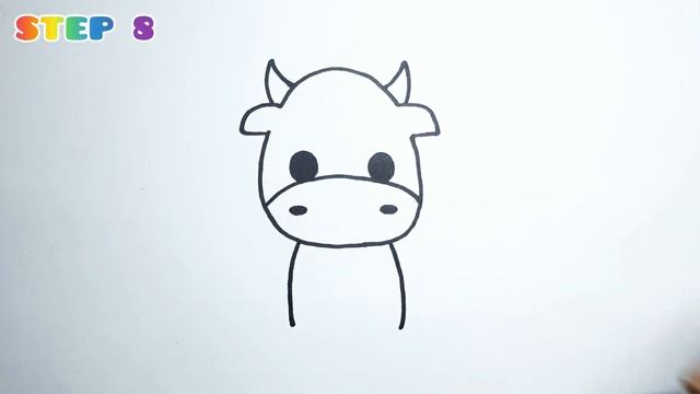 How To Draw a Cow ? | Kids Drawing Hub | Step By Step Drawing Tutorial | #kids #drawing #video смотреть онлайн