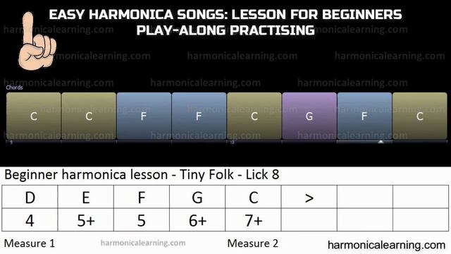 Free harmonica lesson - Playing a Folk tune - Backing track slow version смотреть онлайн