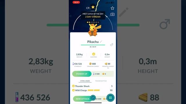 Pokemon GO - Event Halloween Pikachu 2023 (iPhone 12 Pro Max) Pokémon GO Halloween Pikachu 2023