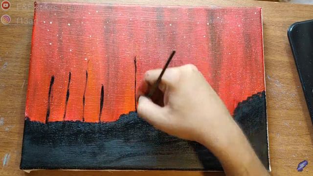 🎨 Simple Acrylic easy Painting For Beginners / Простая акриловая легкая живопись для начинающих смотреть онлайн
