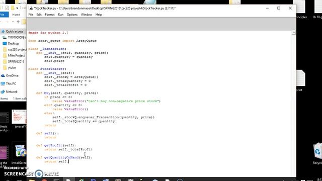 Stock Queue Tutorial Part 1 of 2 (Python StockTracker with ArrayQueue) смотреть онлайн