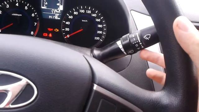 Hyundai Solaris: How to use wipers in car смотреть онлайн