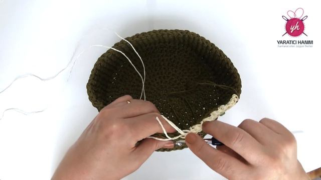 Kağıt İpten Trend File Detaylı Torba Çanta Yapımı / 1 - Gövde Kısmının Örülmesi / CROCHET BAG